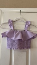 ZARA KIDS - Top cropped lavanda tamanho 10, usado comprar usado  Enviando para Brazil