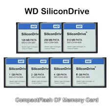 Cartão de memória WD SiliconDrive 128MB 256MB 512MB 1GB 2GB 4GB 8GB flash compacto CF, usado comprar usado  Enviando para Brazil