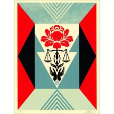 Shepard fairey sérigraphie d'occasion  France