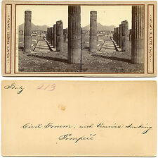 Stereoview italy pompei usato  Cremona