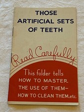 Vintage dental booklet for sale  Hamburg