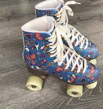 Patins quadriciclos femininos Impala tamanho 8 calçada design arco-íris paz comprar usado  Enviando para Brazil
