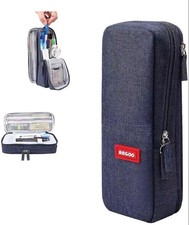 Usado, Estojo para lápis, bolsa, capacidade de armazenamento, papelaria stand-up, azul marinho comprar usado  Enviando para Brazil