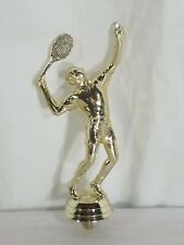 Lote B de enfeite de bolo troféu de tênis masculino vintage dourado 51/2", usado comprar usado  Enviando para Brazil