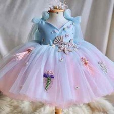 Usado, Vestidos luxuosos de flores para bebês princesa árabe vestido infantil festa noturna de aniversário menina  comprar usado  Enviando para Brazil