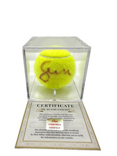 SERENA WILLIAMS TENNIS BALL HAND SIGNED AUTOGRAPH SHOWCASE + CERTIFICATE COA, usado comprar usado  Enviando para Brazil