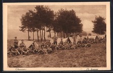 Cpa chasseurs bivouac d'occasion  Expédié en France