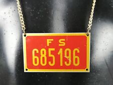 Targa ferroviaria 685 usato  Piombino