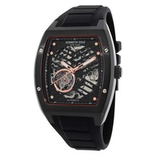 Relógio masculino Kenneth Cole New York automático mostrador preto KCWGZ0046103 comprar usado  Enviando para Brazil