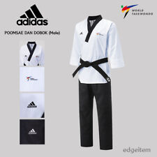 Adidas Poomsae WT Dan Uniforme (Masculino) Taekwondo Dobok TKD Masculino Tae Kwon Do, usado comprar usado  Enviando para Brazil