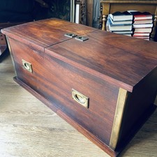 Vintage wooden trunk for sale  LONDON