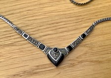 925 marcasite black for sale  BATHGATE