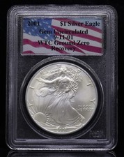 Usado, 2001 American Eagle WTC Ground Zero Recovery PCGS GEM não circulado comprar usado  Enviando para Brazil
