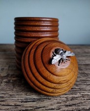 Turned wooden lidded for sale  WESTON-SUPER-MARE