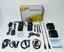 (2) Transceptores de rádio amador bidirecionais Baofeng UV-5R 8W Tri-Power banda dupla 1/4/8W comprar usado  Enviando para Brazil