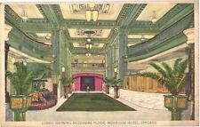 Cartão postal Chicago Illinois Lobby Showing Mezanine Floor Morrison Hotel comprar usado  Enviando para Brazil