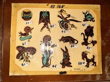 Folha flash de tatuagem colorida à mão usada loja de máquinas de fotos dos anos 1970  comprar usado  Enviando para Brazil
