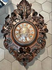 Pendule bois sculpté d'occasion  Halluin