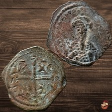 Moneta crociata medievale usato  Spedire a Italy