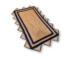 Natural jute scalloped for sale  New York