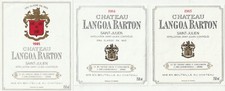 Etiquettes chateau langoa d'occasion  Targon