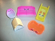 Lote Shopkins Petkins Happy Places ~ Sofá, cadeira, piscina, escorregador e muito mais! comprar usado  Enviando para Brazil