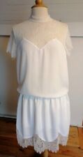 Robe blanche dentelle d'occasion  Douarnenez
