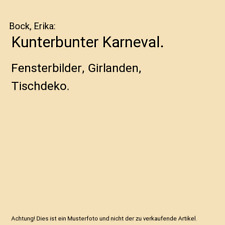 Kunterbunter karneval fensterb gebraucht kaufen  Trebbin