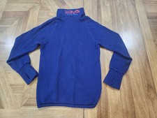 Usado, Suéter Ullfrotte forro térmico mistura de lã com zíper tamanho médio azul vintage  comprar usado  Enviando para Brazil