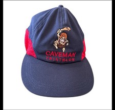 Boné chapéu vermelho azul triatlo Caveman Dallas acessórios de bicicleta - Bom estado comprar usado  Enviando para Brazil