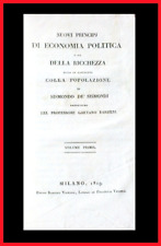 Sismondi principi economia usato  Italia