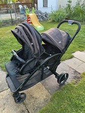 Vidaxl geschwisterwagen dunkel gebraucht kaufen  Augsburg