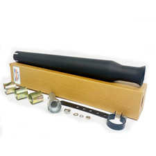 Black megaphone exhaust for sale  REDDITCH