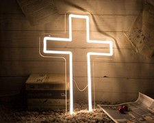 Jesus cross neon for sale  Independence