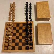 Ddr schachfiguren holzkisten gebraucht kaufen  Burg