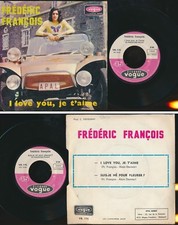 @ FREDERIC FRANCOIS 45 TOURS SP 7" BELGIUM I LOVE YOU JE T'AIME, używany na sprzedaż  Wysyłka do Poland