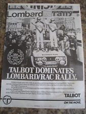 Lombard rac rally for sale  BRISTOL