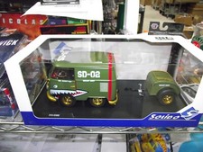 Volkswagen Kool Kombi Solido 1/18 com pintura de avião de combate reboque novo na caixa comprar usado  Enviando para Brazil