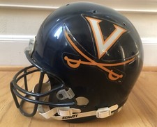 Réplica de capacete de futebol VIRGINIA CAVALIERS 2010-2015 Schutt Air TAMANHO COMPLETO, ACC comprar usado  Enviando para Brazil