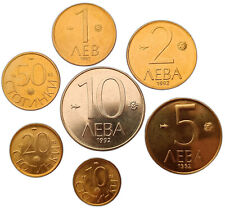 JUEGO DE 7 MONEDAS BULGARIA 10 STOTINKI - 10 LEVA 1992 CABALLO LEÓN SIN CIRCULAR segunda mano  Embacar hacia Mexico