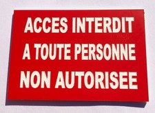 Panneau acces interdit d'occasion  Rougemont