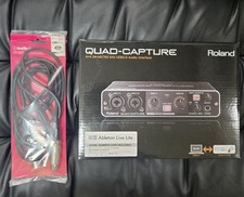 Usado, Interface de áudio Roland QUAD-CAPTURE USB 2x2 XLR TRS entradas testadas Japão comprar usado  Enviando para Brazil