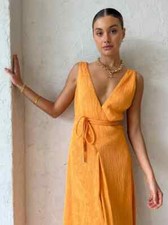 Vestido maxi cintura cruzada estibordo por Nicola Morange tamanho 8 coquetel Coco & Lola comprar usado  Enviando para Brazil