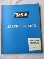 Bsa bantam service for sale  BECCLES