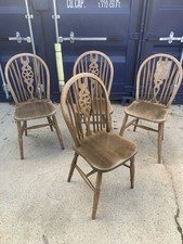 oak wheelback chairs for sale  BANBURY