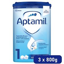 Usado, Fórmula de leite para bebês 3 x 800g Aptamil 1 First Infant comprar usado Usado, Fórmula de leite para bebês 3 x 800g Aptamil 1 First Infant comprar usado  Enviando para Brazil