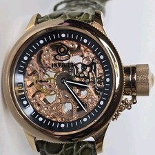 Invicta relógio de mergulho mecânico russo 51,5 mm esqueleto ouro rosa 1090, usado comprar usado  Enviando para Brazil
