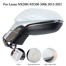 Espelho lateral esquerdo do motorista com ponto cego branco para Lexus NX200t NX300 300h 2015-2021 comprar usado  Enviando para Brazil
