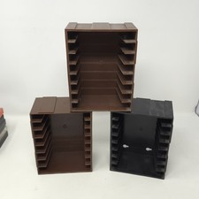 Lot of 3 Vintage Add N Stac Cassette Storage Units Holder Holds 24 Tapes segunda mano  Embacar hacia Mexico