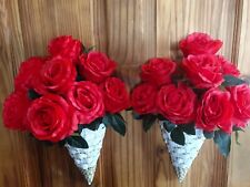 Pair artificial red for sale  BRADFORD